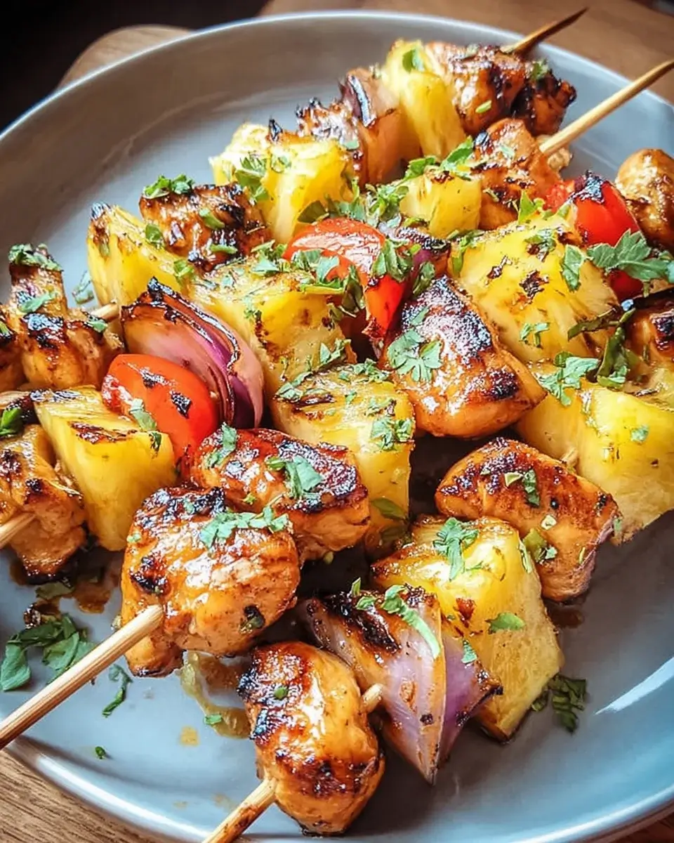 Pineapple Chicken Kabobs: A Flavorful Grilling Delight!