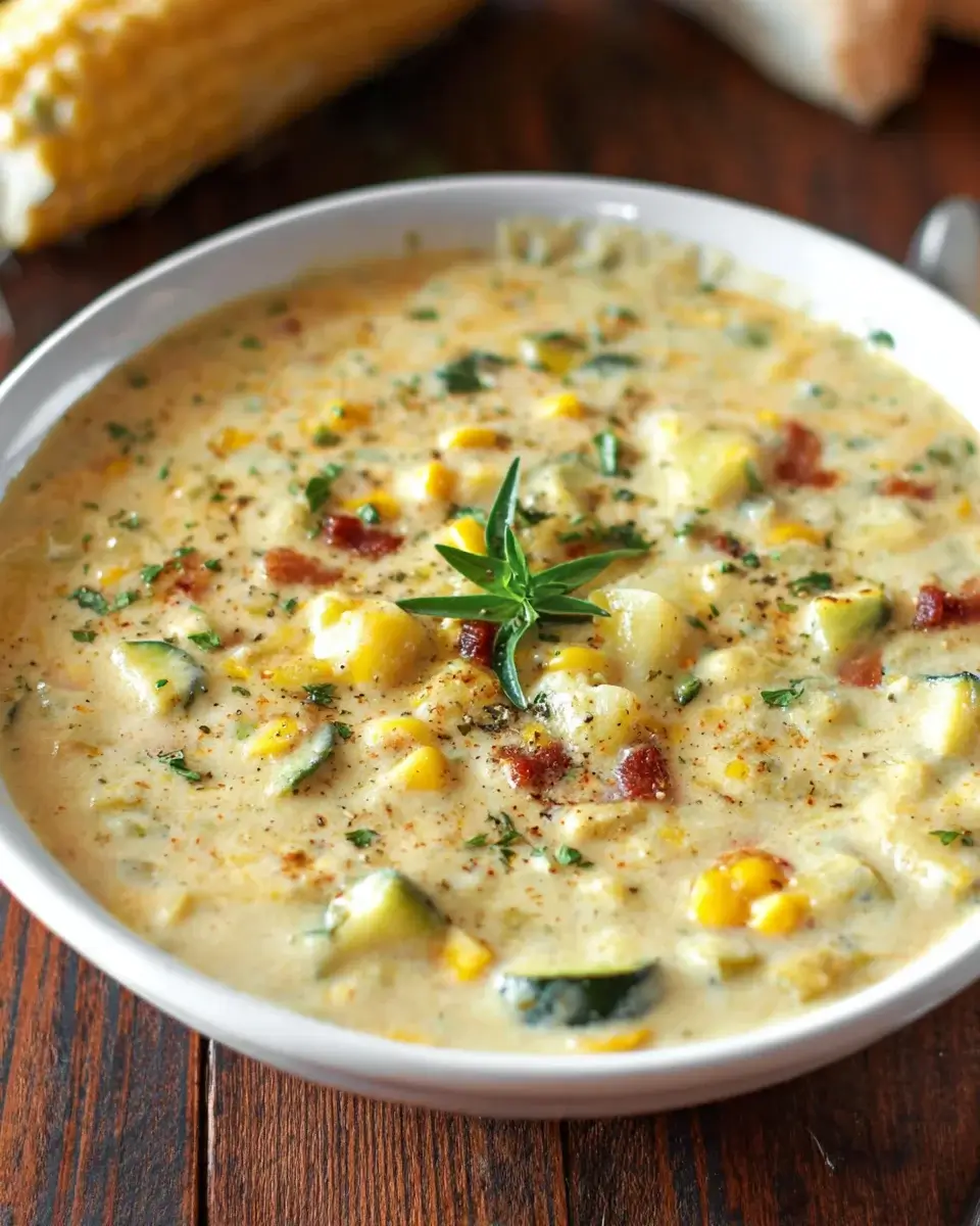 Summer Corn and Zucchini Chowder: A Creamy Delight!