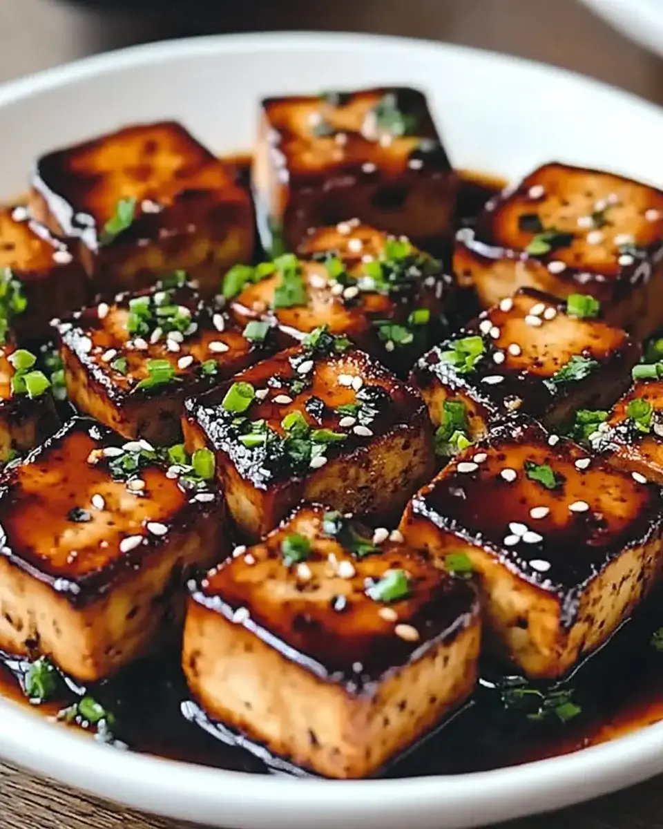 Balsamic Glazed Tofu with Roasted Vegetables Recipe Delight!