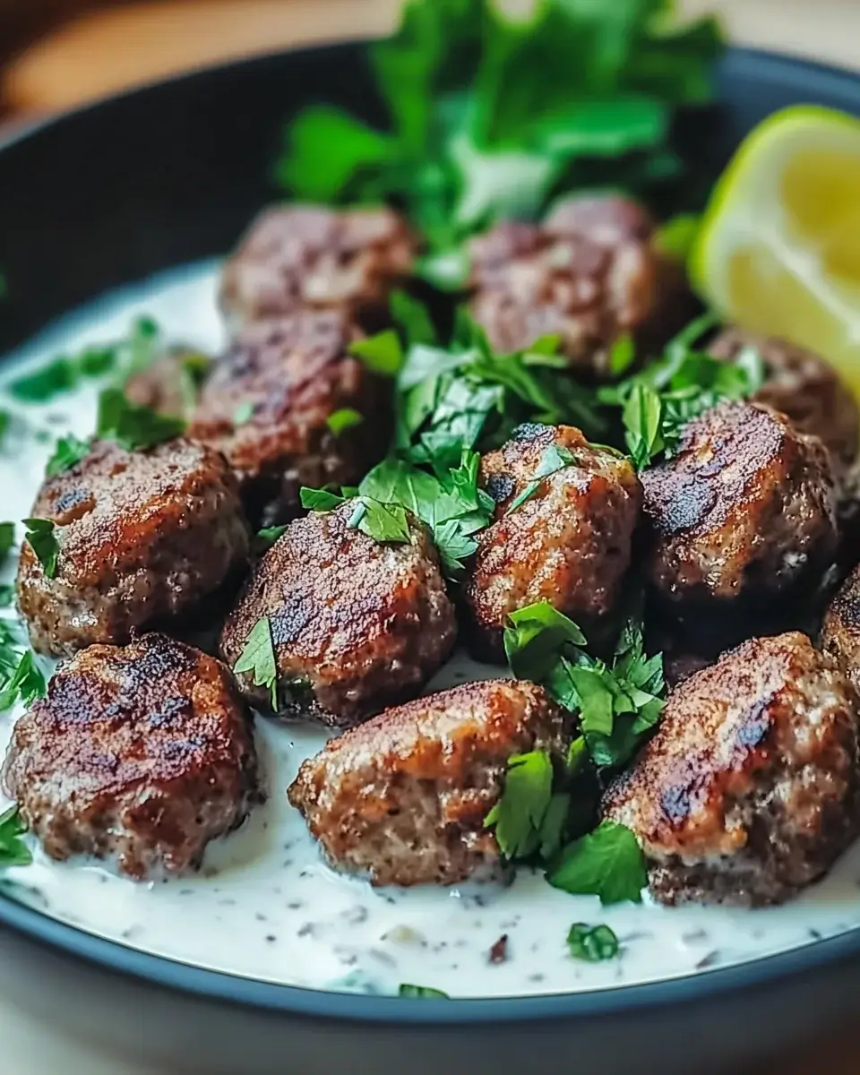 Beef Kofta with Garlic Yogurt Sauce: A Flavorful Delight!