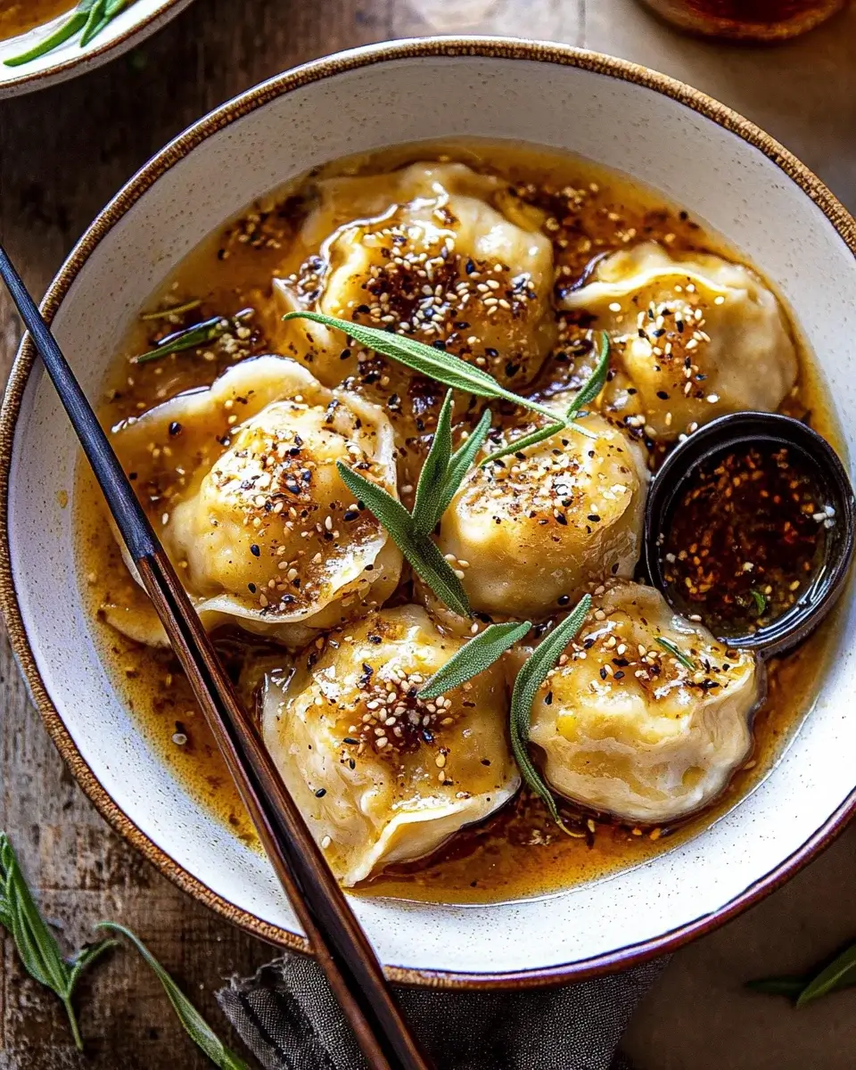 Butternut Squash Dumplings with Sage Butter Sauce delight!