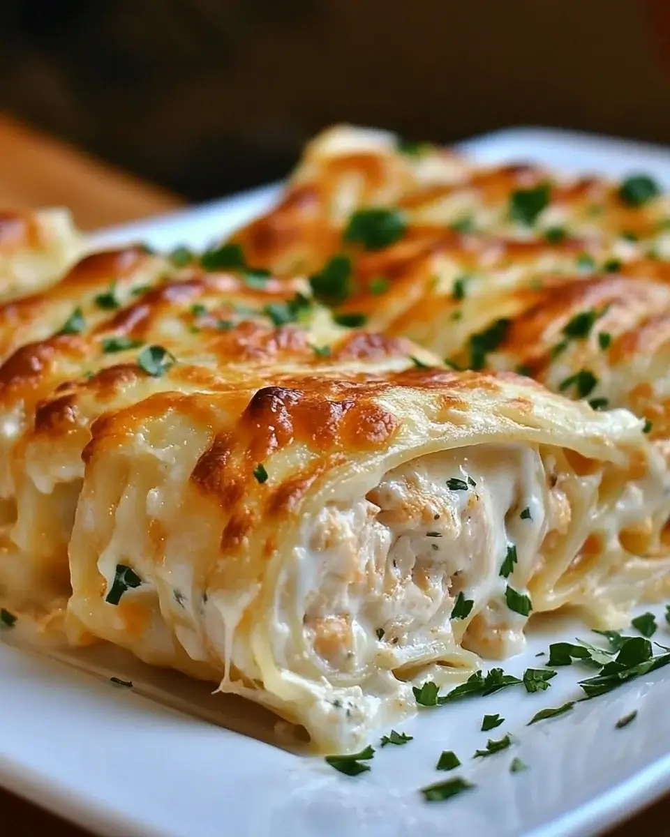 Creamy Chicken Alfredo Lasagna Rolls: A Comfort Food Delight!