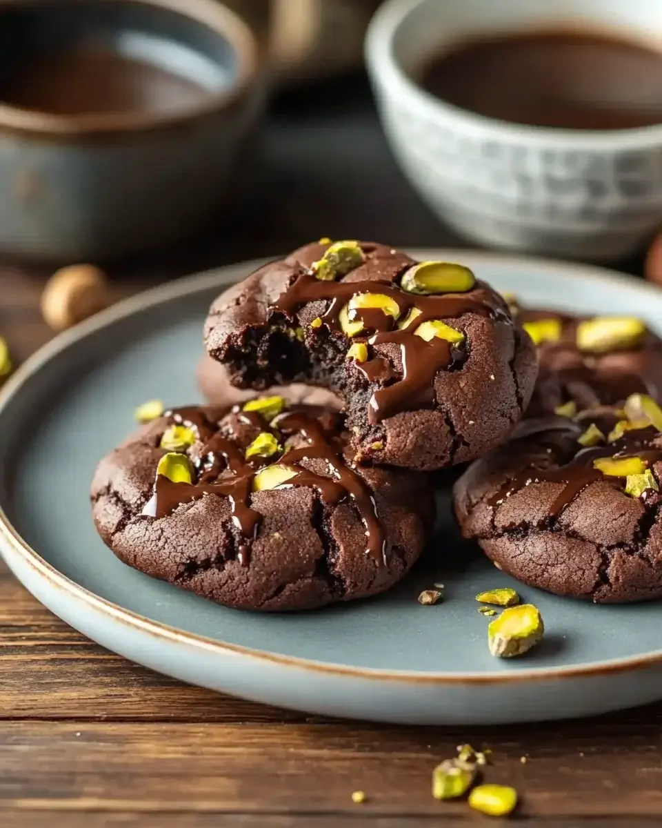 Dark Chocolate Tahini Pistachio Cookies: Irresistibly Delicious!