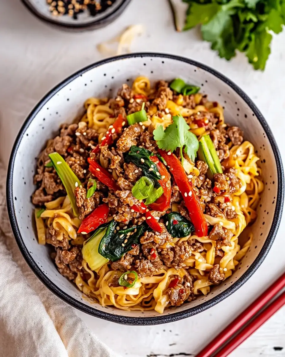 Firecracker Beef Noodle Bowls: A Flavor Explosion Recipe!
