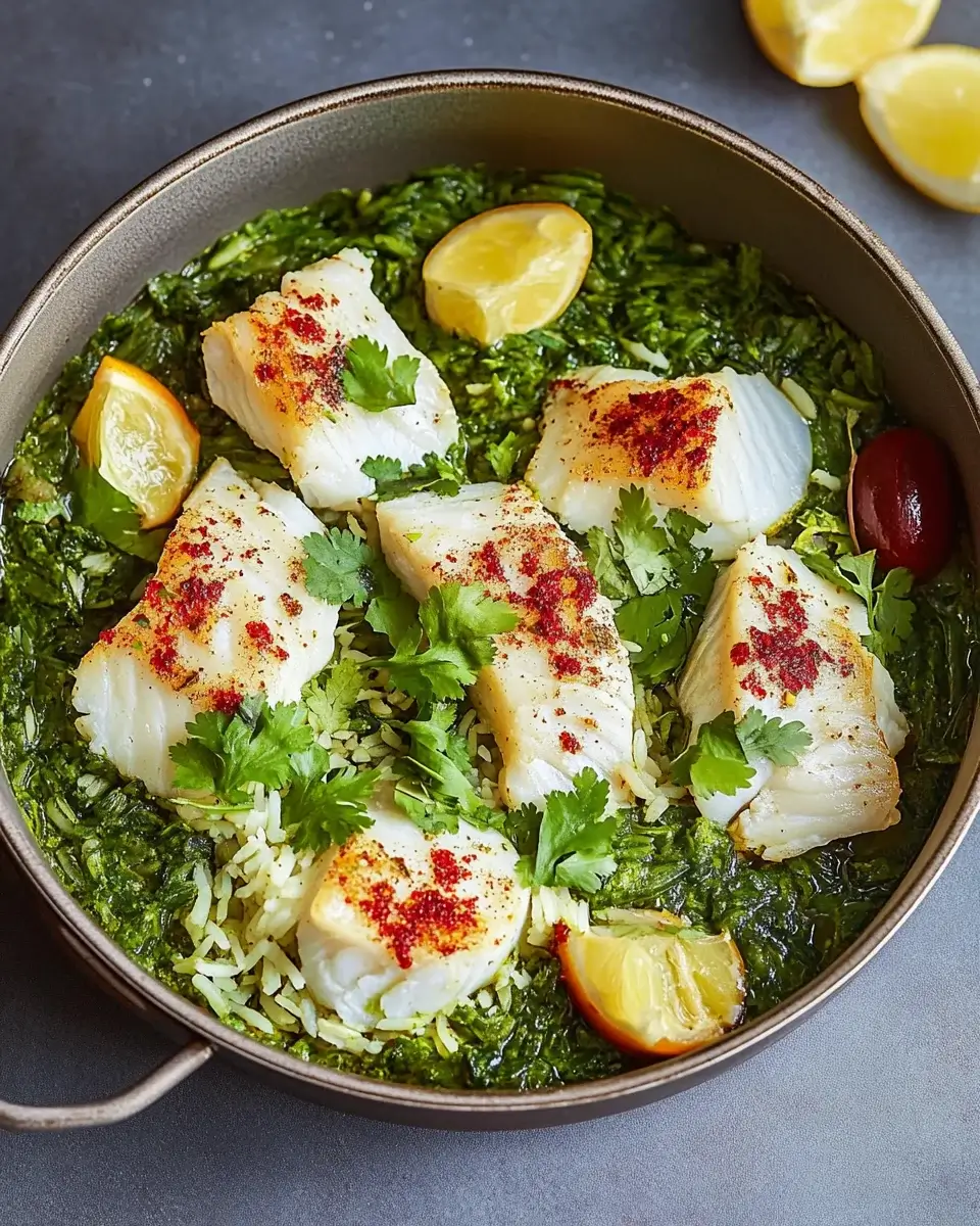 Herby Green Rice with Fish: A Delightful Meal Recipe!