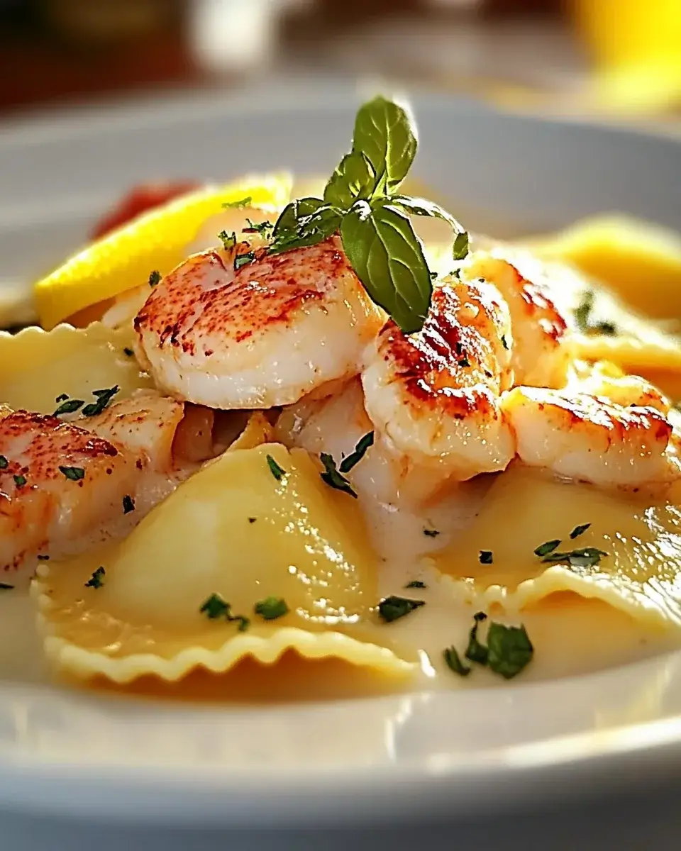 Lobster Ravioli with Lemon Butter Sauce: A Tasty Delight!