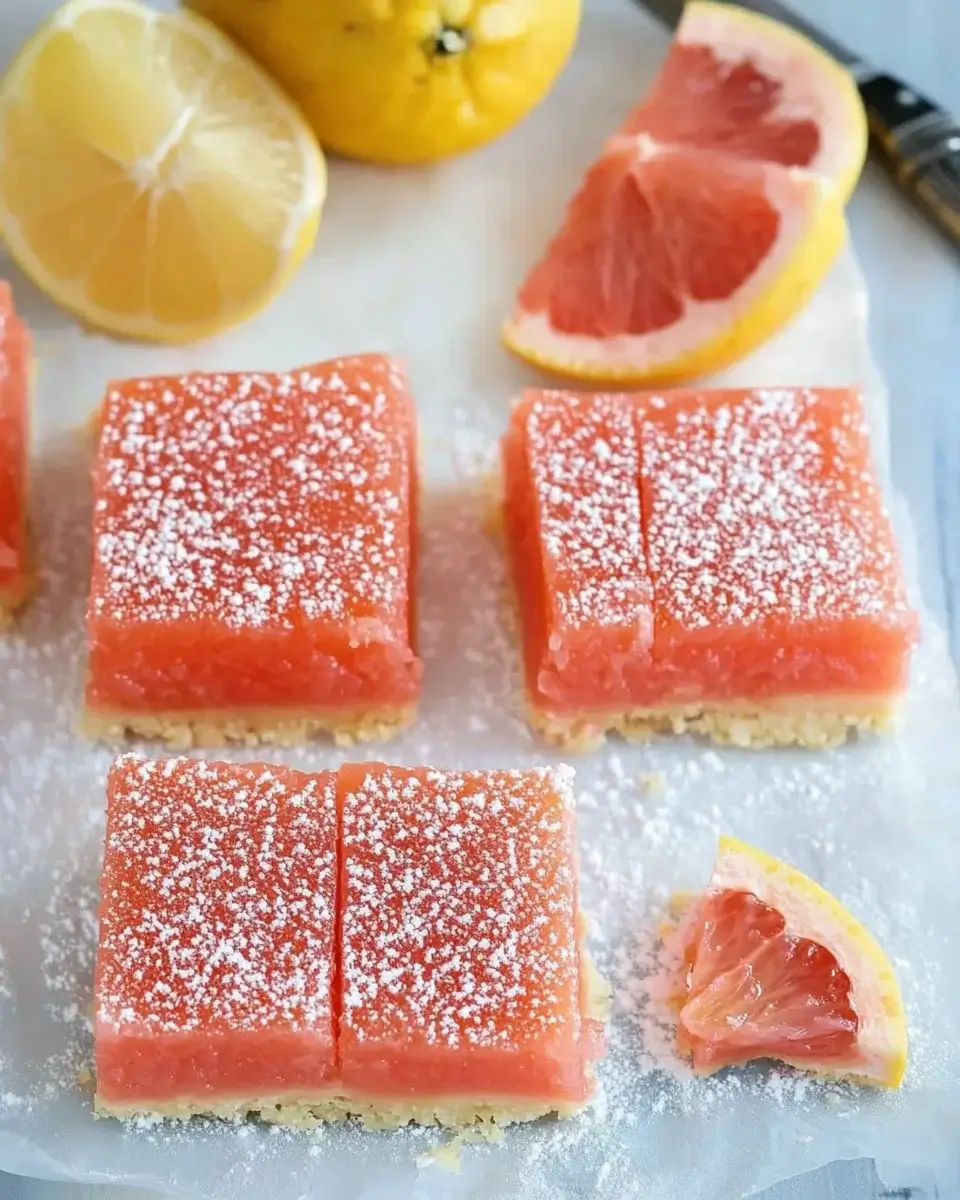 Ruby Red Grapefruit Bars: A Refreshing Citrus Delight!