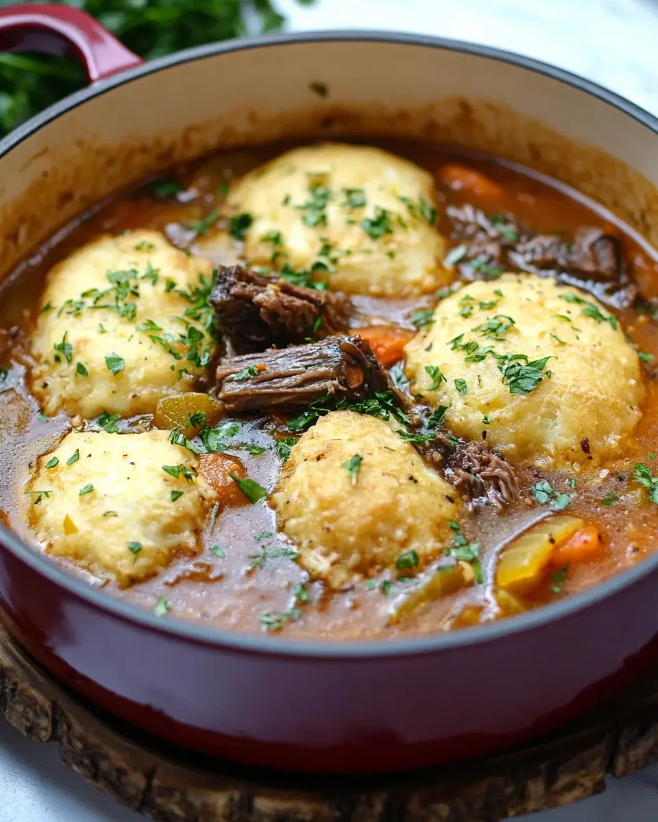 Savory Short Rib and Cornmeal Dumpling Soup Recipe Awaits!