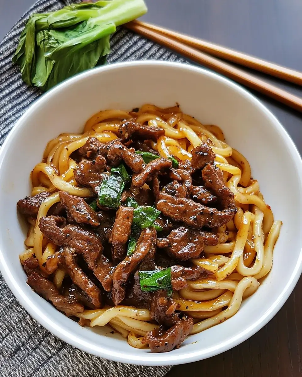 Spicy Black Pepper Beef Udon: A Flavorful Recipe You’ll Love!