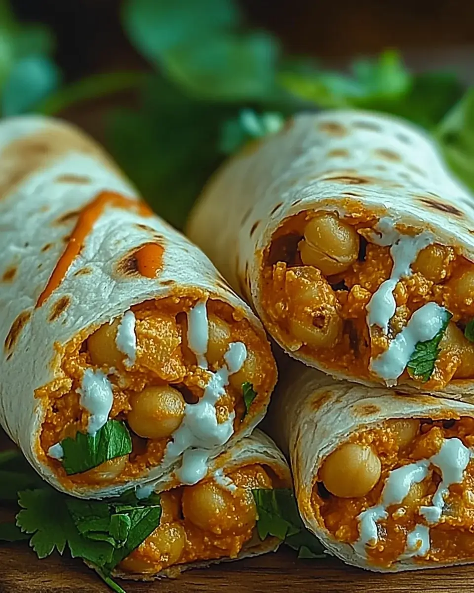 Spicy Buffalo Chickpea Wraps: A Flavorful Delight Awaits!