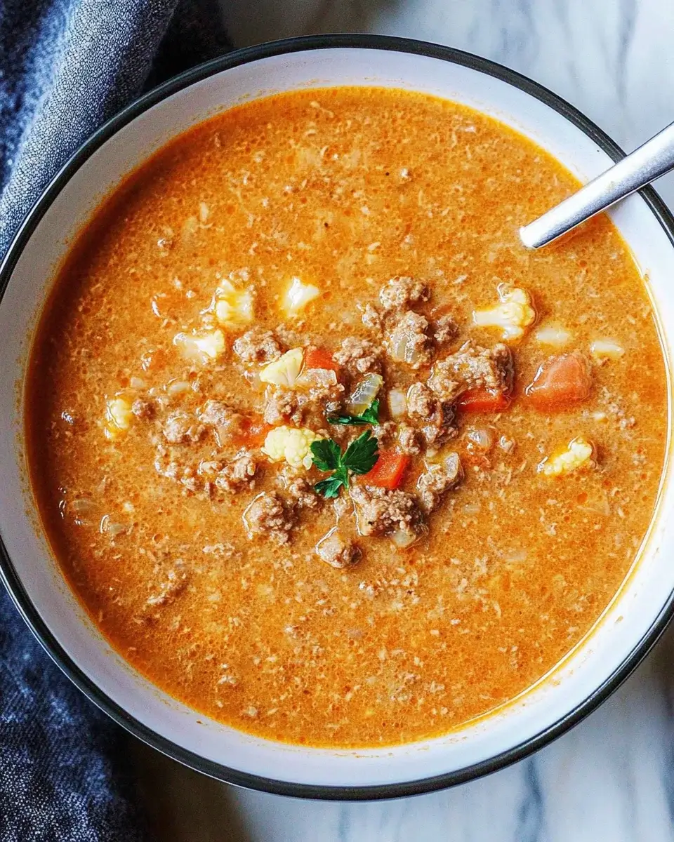 Creamy Cauliflower Beef Soup: A Delicious Comfort Food!