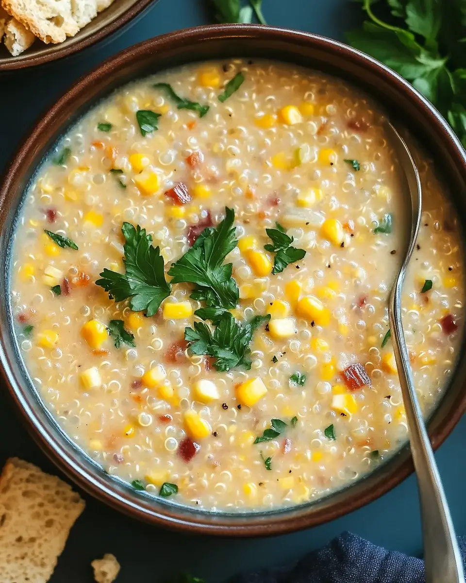 Creamy Quinoa Corn Chowder: A Velvety Delight Awaits!