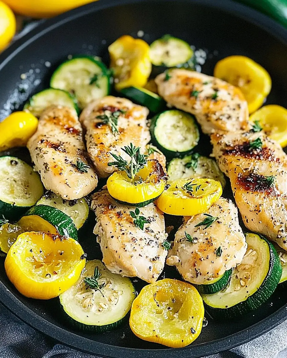 Lemon Herb Grilled Chicken with Zucchini and Squash is Delicious!