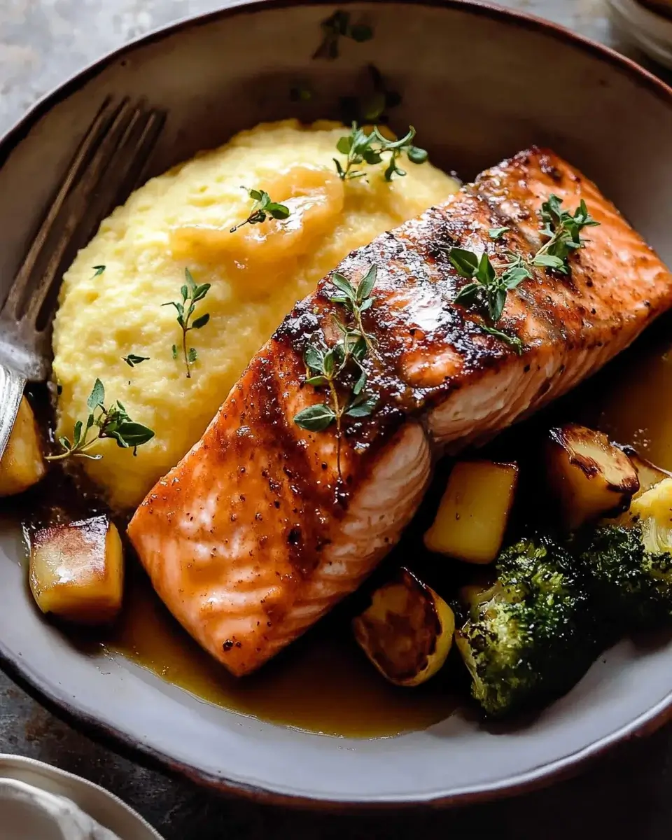 Maple Cider Glazed Salmon with Honey Butter Polenta Recipe Secrets Revealed!