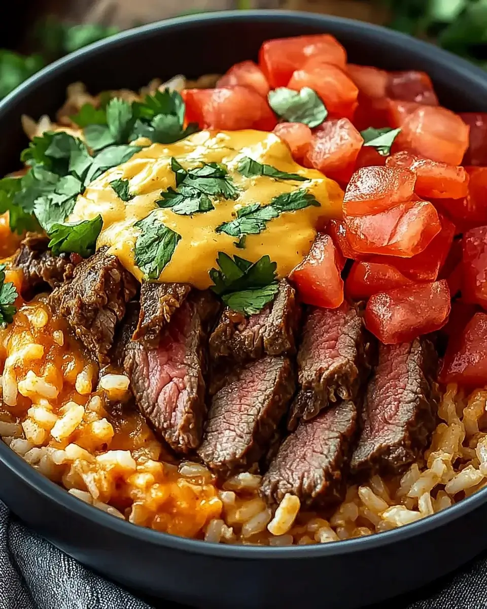 Steak Queso Rice Bowl: A Flavorful Delight Awaits!