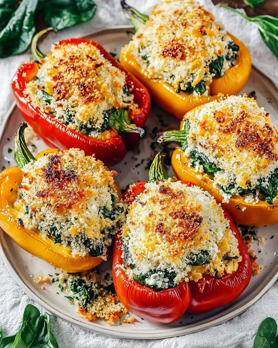 Stuffed Bell Peppers with Ricotta and Spinach: A Delightful Recipe!