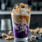 Iced Blueberry Cheesecake Latte