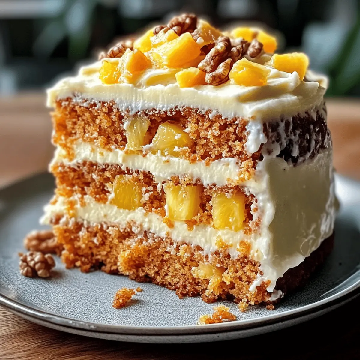 Irresistibly Moist Pineapple Carrot Cream Cake Recipe