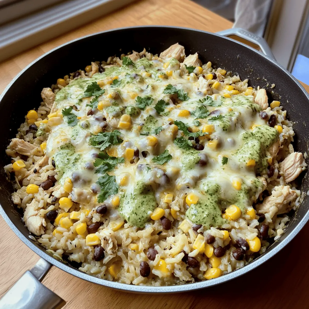 Salsa Verde Chicken & Rice Skillet: A Quick Comfort Dish