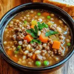 Ground Beef and Barley Soup Recipe