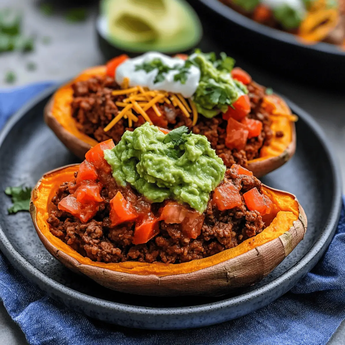 Delicious Easy Taco Stuffed Sweet Potatoes for a Fun Dinner