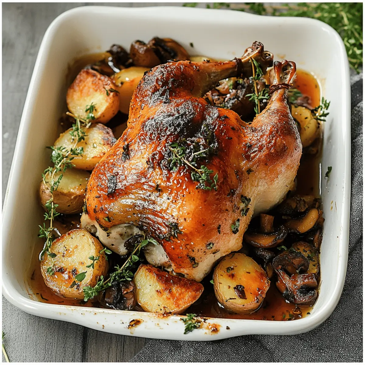 Cider Maple Oven Roasted Cornish Hen for Cozy Fall Nights