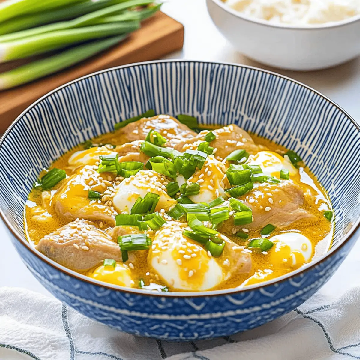 Quick Oyakodon: Irresistible Japanese Chicken & Egg Comfort Bowl
