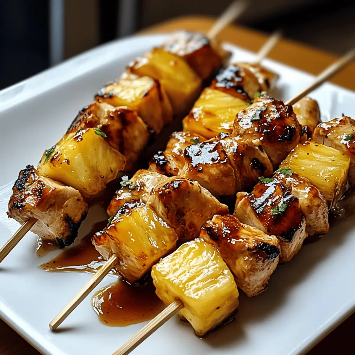 Savory Easy Teriyaki Chicken Pineapple Kabobs Recipe Delight