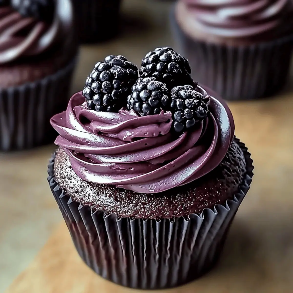 Irresistible Dark Chocolate Blackberry Cupcakes You’ll Love