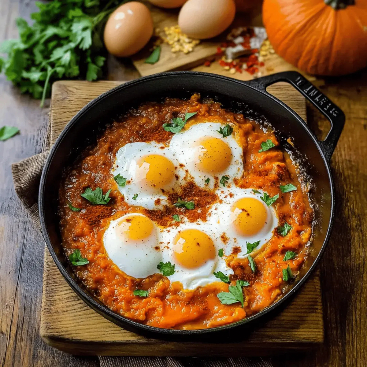 Cozy Pumpkin Shakshuka Recipe for a Savory Autumn Breakfast