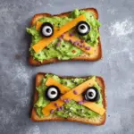Avocado Toast Mummies Halloween Recipe
