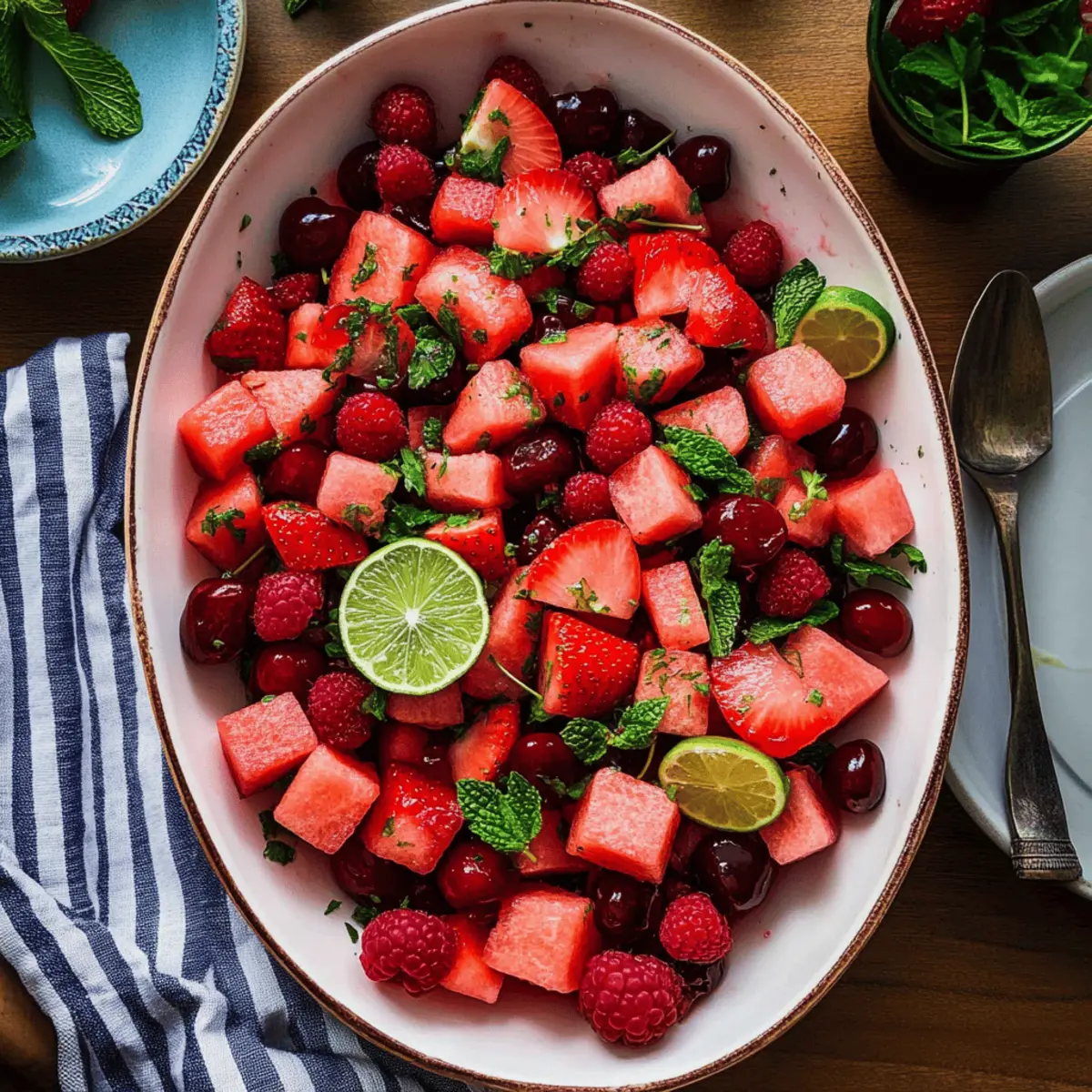 Refreshing Watermelon Fruit Salad to Beat the Summer Heat