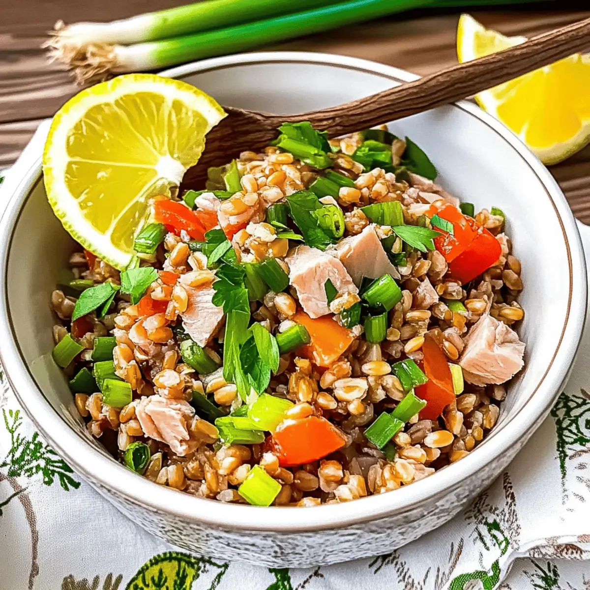 Wheat Berry Salad with Tuna and Tomatoes for a Fresh Twist