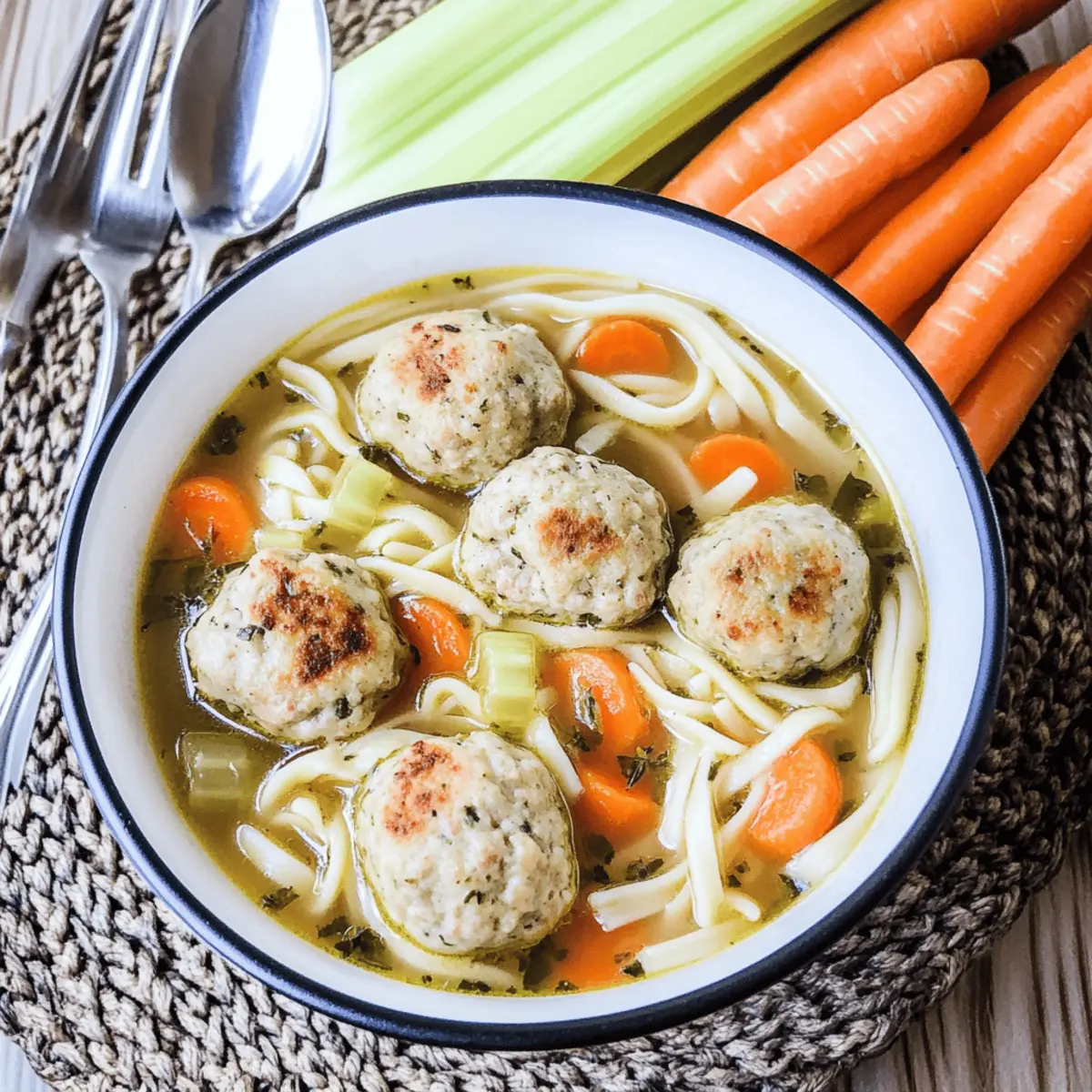 Cozy Turkey Meatball Noodle Soup for Heartwarming Nights