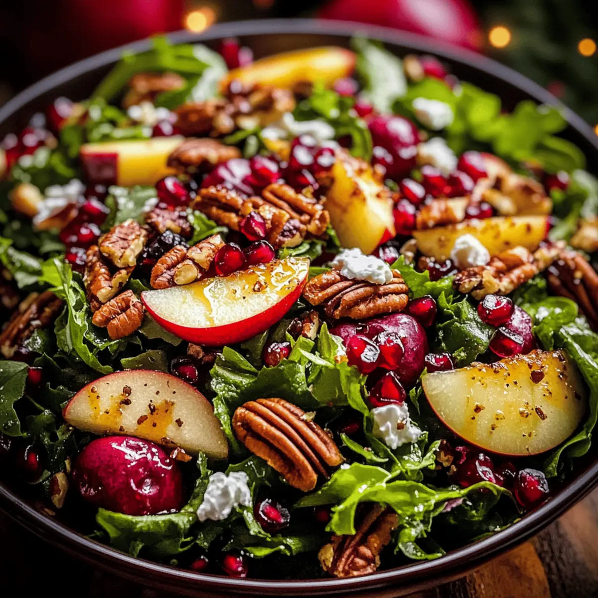 Festive Christmas Salad with Honey Mustard Dressing Recipe