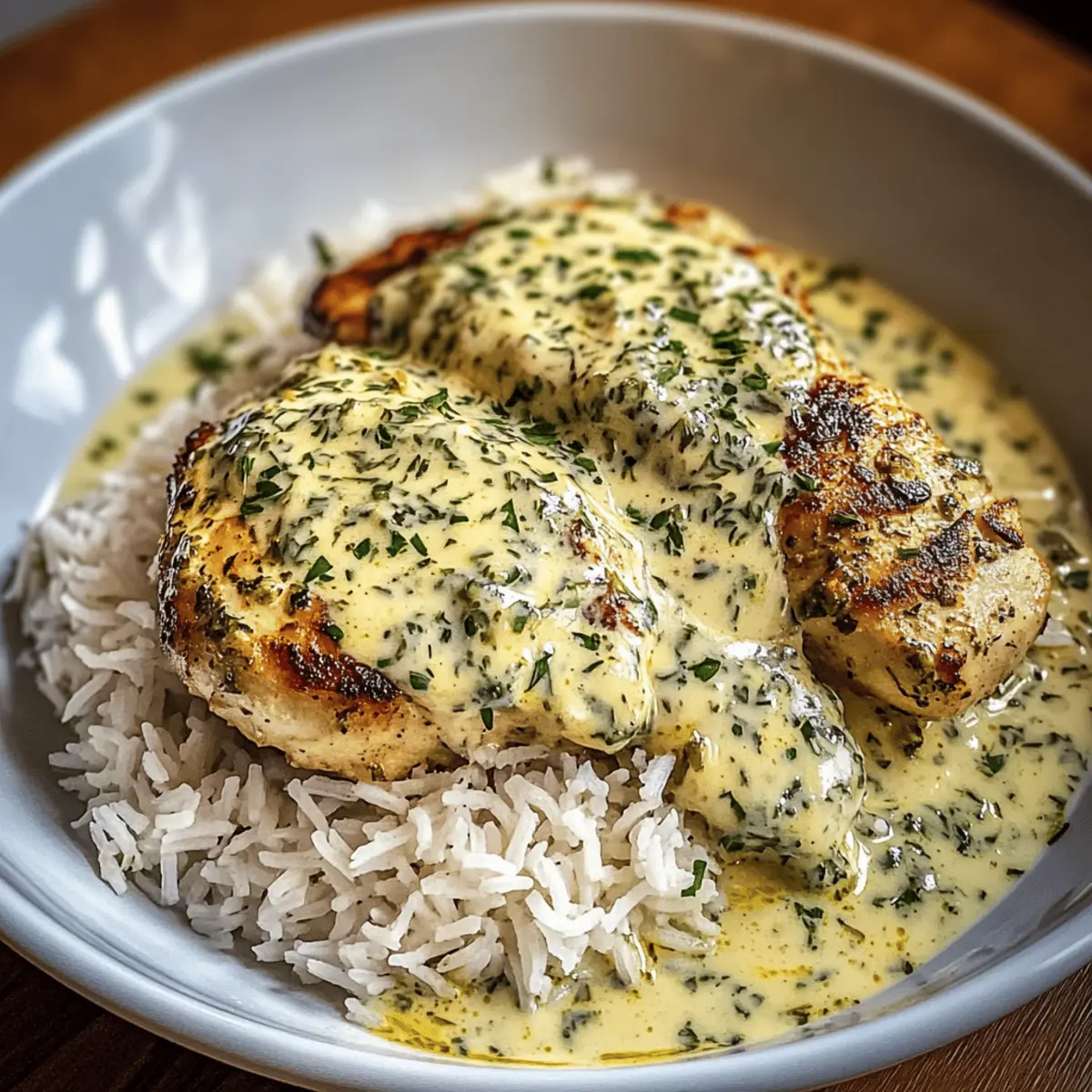 Creamy Herb Chicken & Basmati Rice for Cozy Dinner Bliss