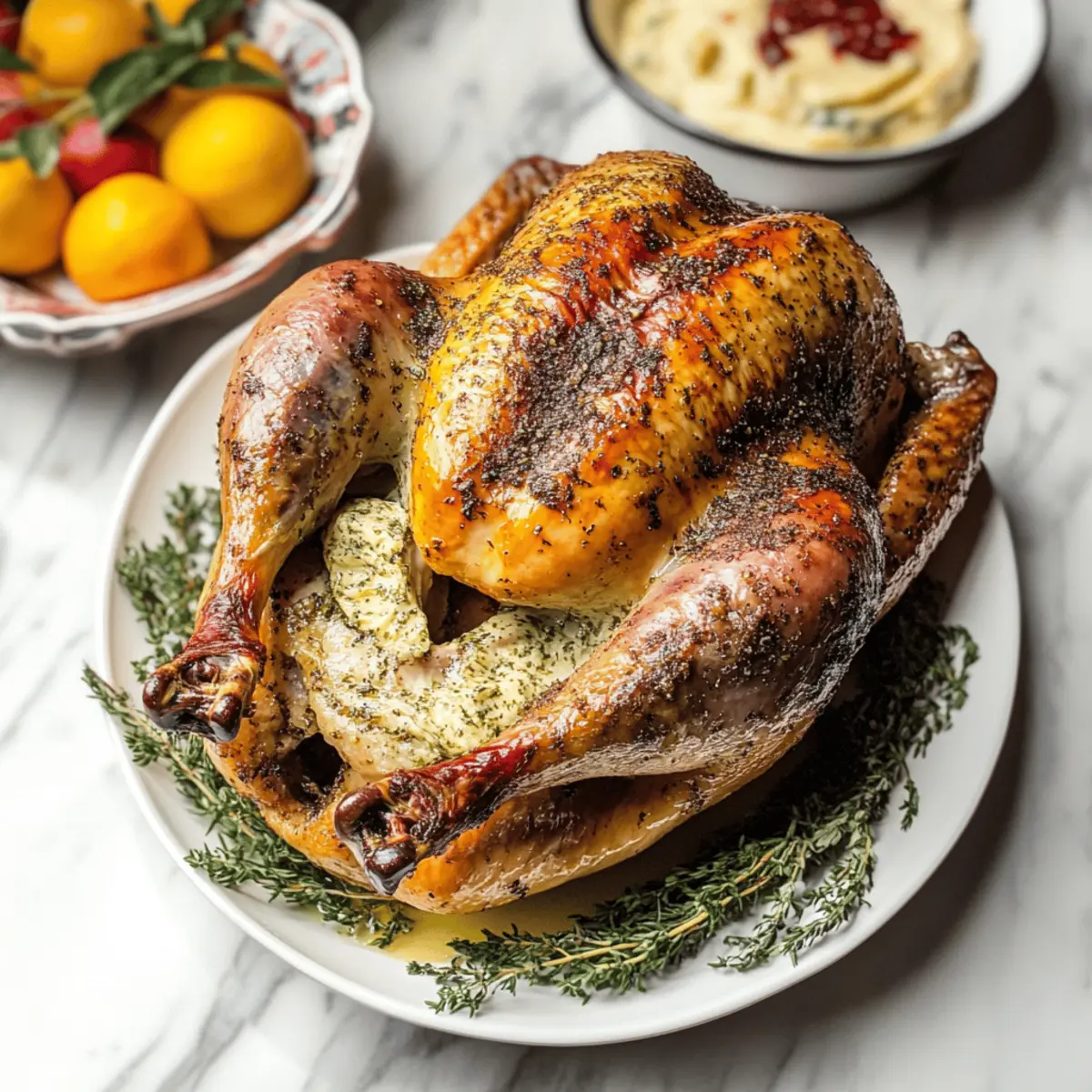 Savory Easy Roast Turkey with Garlic Herb Butter Bliss