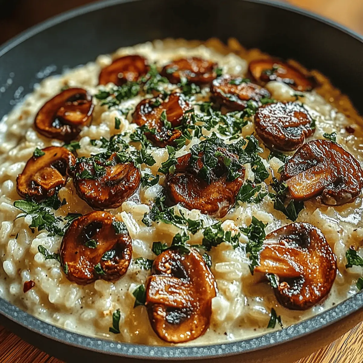 One-Pot Creamy Garlic Mushroom Risotto for Cozy Nights