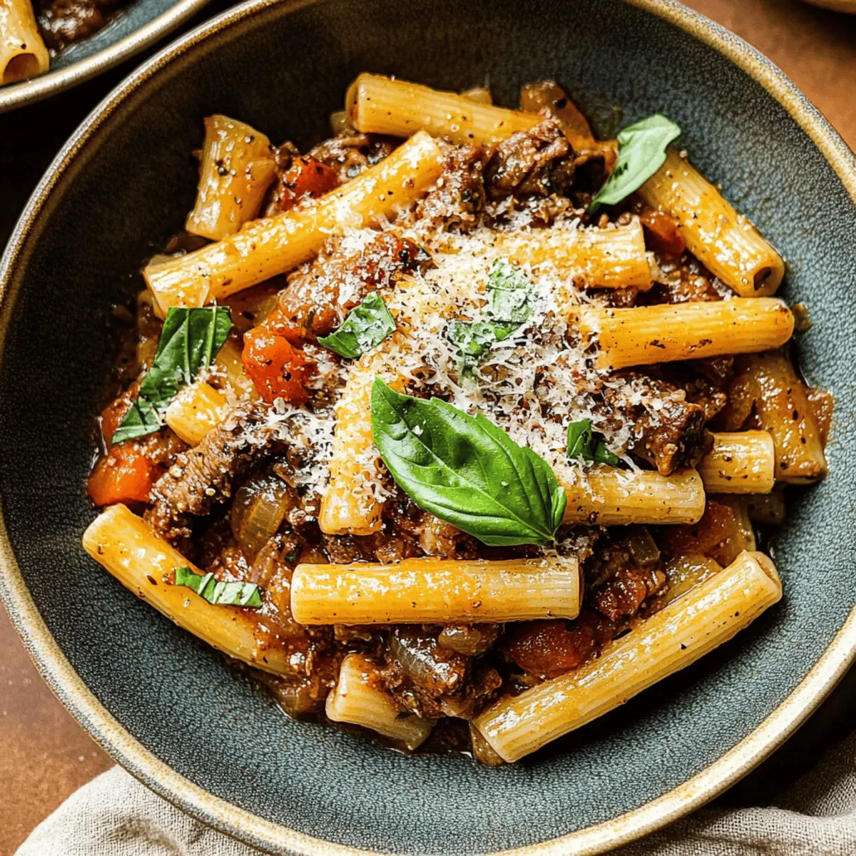 Hearty Pasta alla Genovese for Cozy Winter Nights