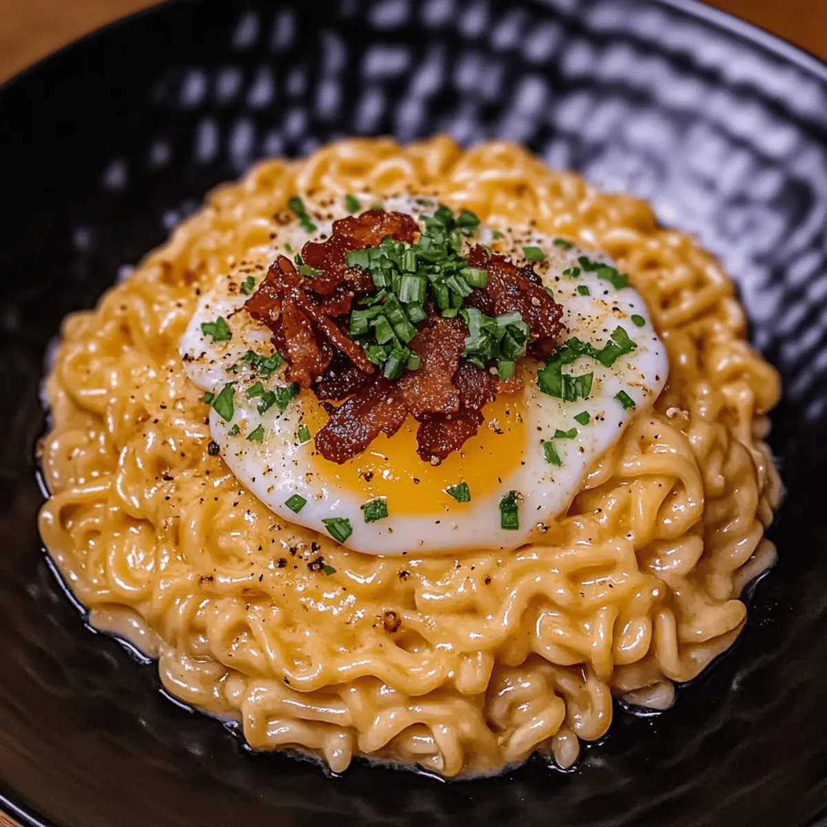 Ramen Carbonara Magic: Creamy Comfort in Every Bite