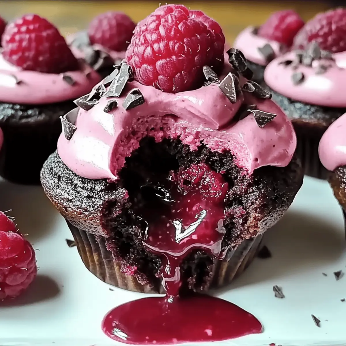 Raspberry Chocolate Lava Cupcakes That Melt in Your Mouth