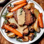 Vegan Sunday Roast Dinner with Gravy