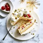 White Christmas mousse cake