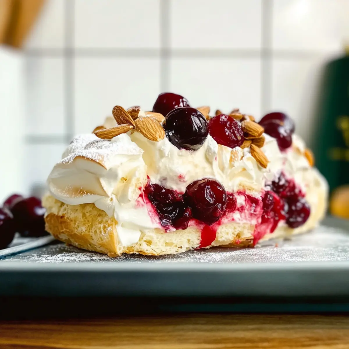 Sour Cherry and Almond Roulade for Festive Flavor Bliss