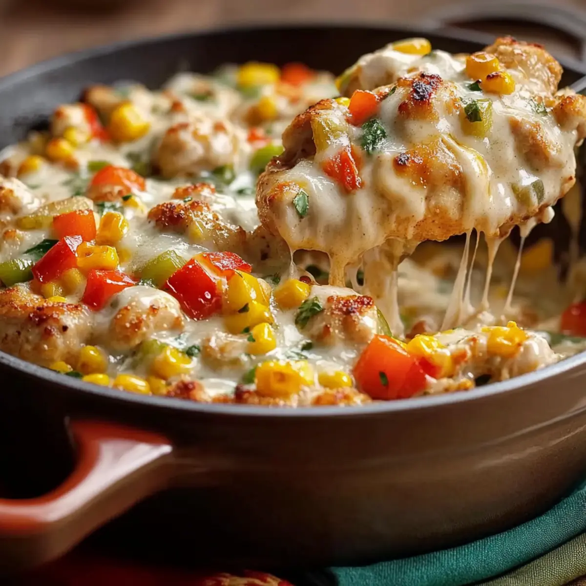 Cheesy Southwest Skillet Chicken: A Creamy Weeknight Delight