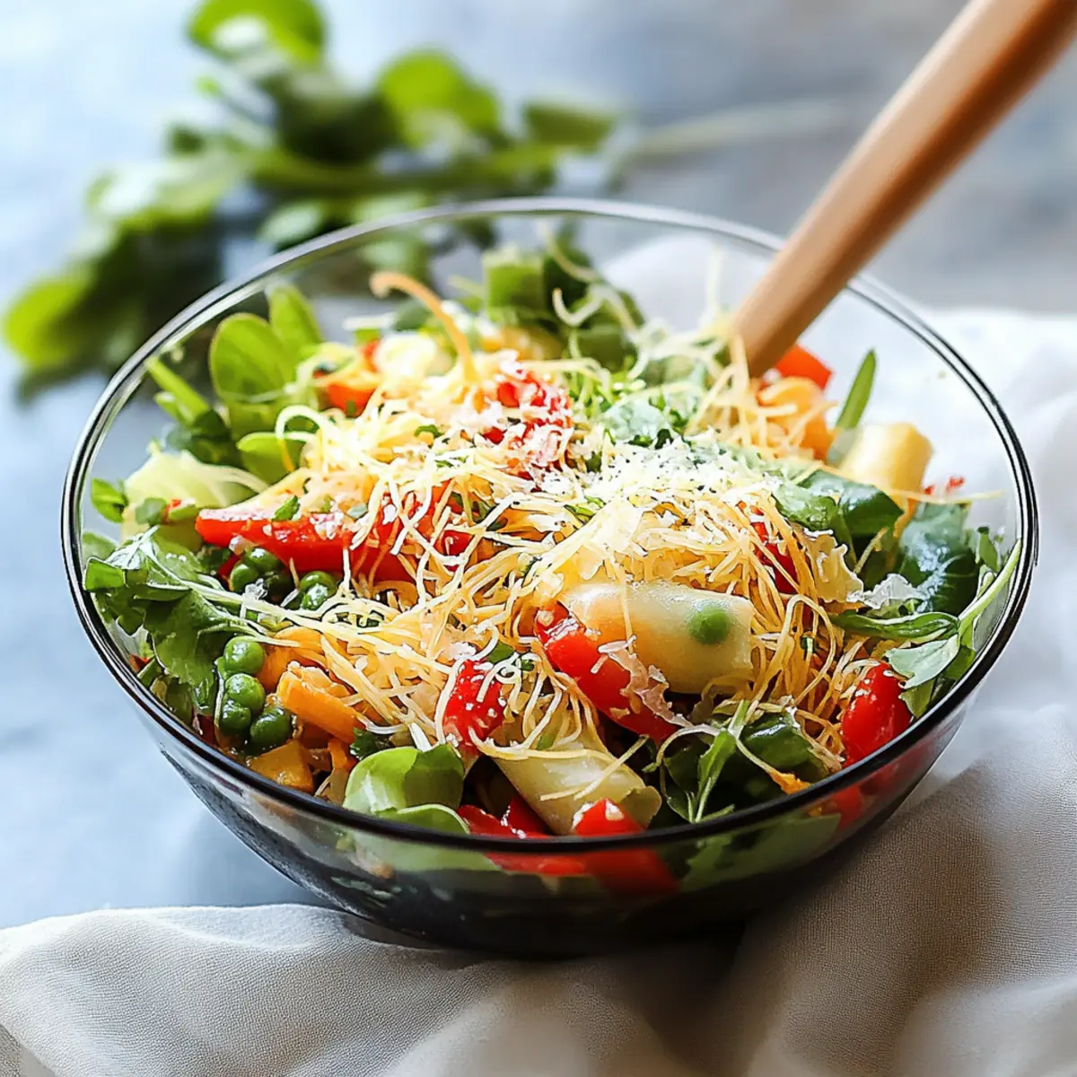 Spring Roll Salad with Spicy Ginger Dressing for Fresh Flavor