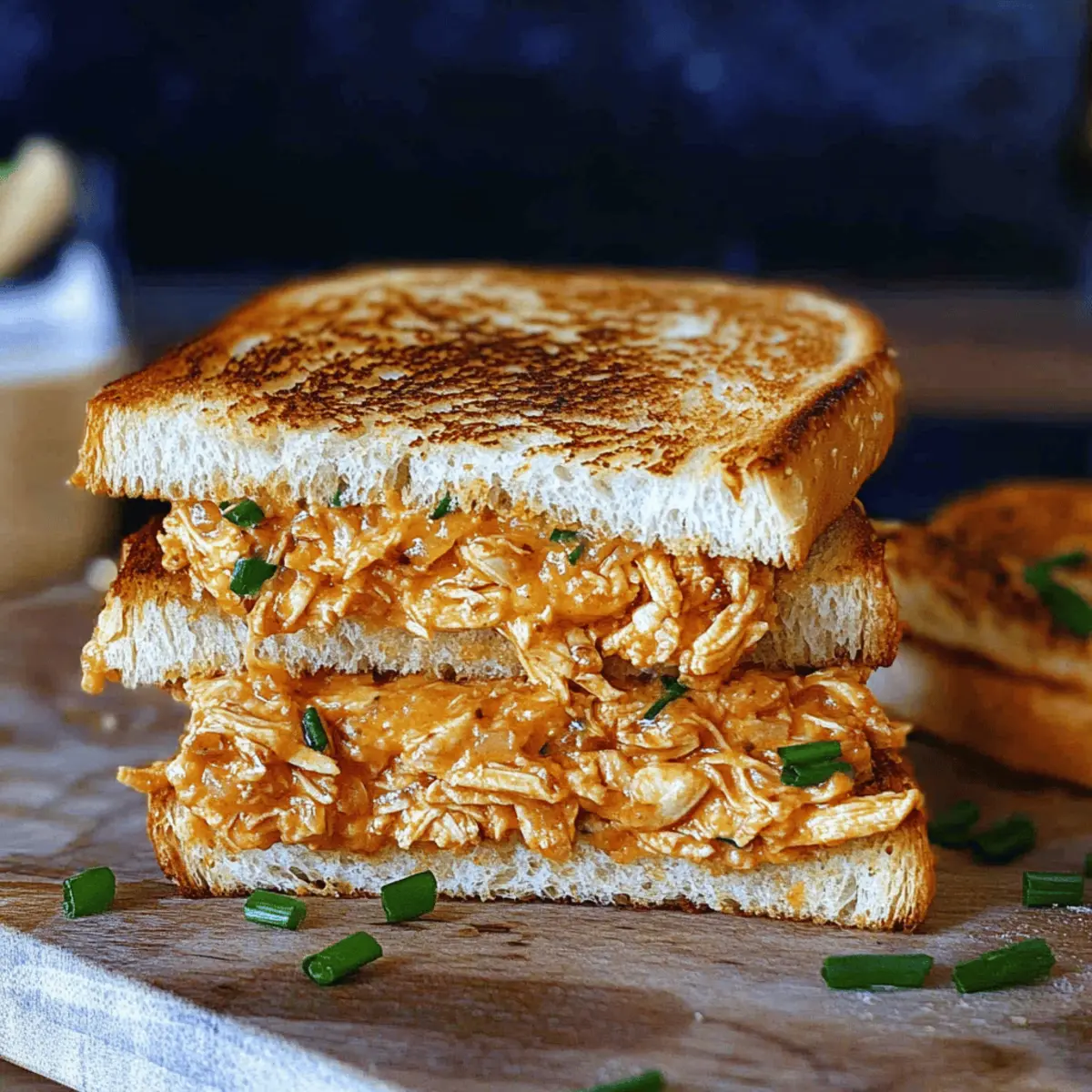 Hot and Cheesy Chicken Melt with a Smoky Twist