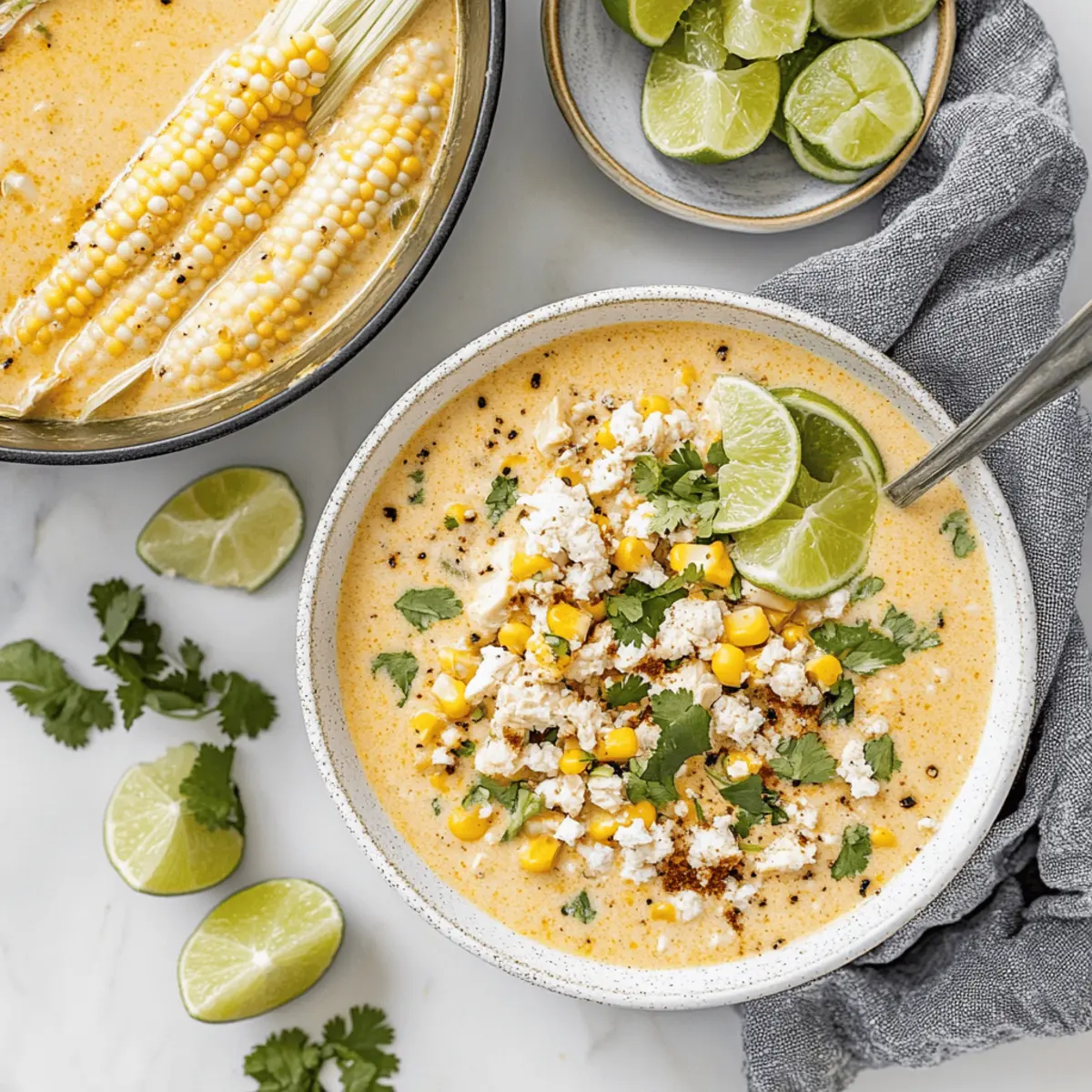 Creamy Mexican Street Corn Soup for Cozy Nights