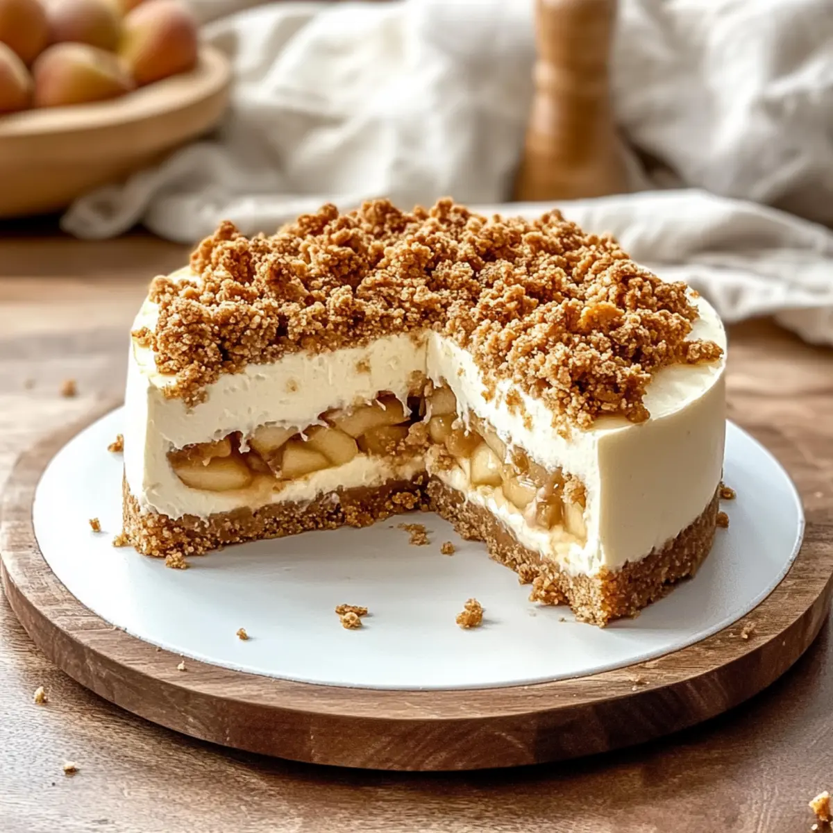 Delicious Apple Crumble Cheesecake for Cozy Fall Nights