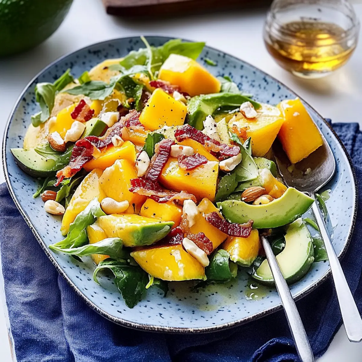 Mango, Avocado and Macadamia Salad for the Ultimate Refreshment